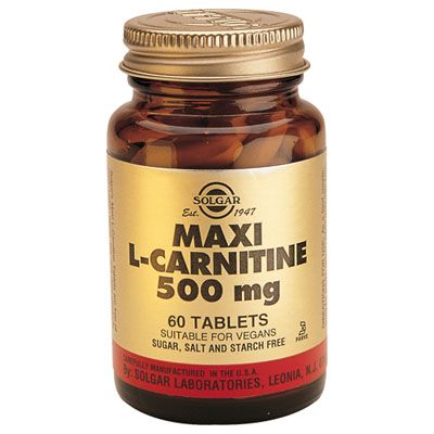 L CARNITINA MAXI 500 mg 60 comp, elimina colesterol y mantenimiento del sistema circulatorio y coraz�n.