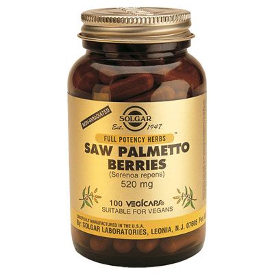 SABAL BAYAS Saw Palmetto Berries 520 mg 100 cap, acci�n desinflamatoria sobre la pr�stata y la uretra.