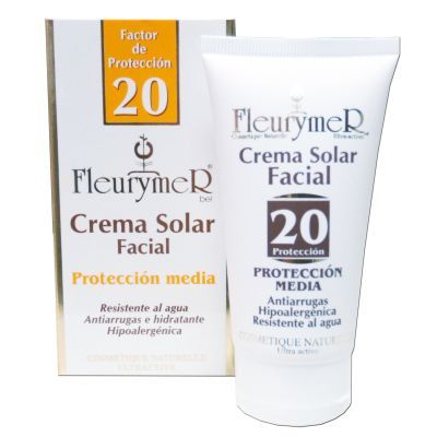 Crema Solar Facial F-20 80ml, protecci�n solar.