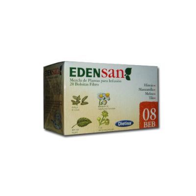 Mezcla de plantas para Infusi�n EDENSAN 08 BEB 20 bolsitas filtro, sistema digestivo.