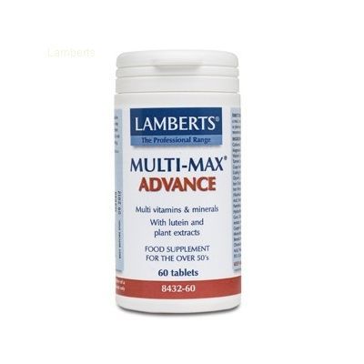 F�rmulas Multinutrientes MULTI-MAX Advance 60comp, para el bienestar �seo, card�aco y ocular.