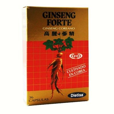 Preparado nutricional GINSENG FORTE 36 cap, t�nico, agotamiento y sistema nervioso.