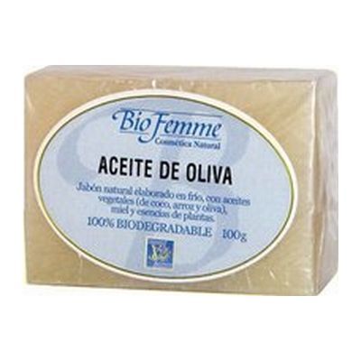 Jab�n de ACEITE DE OLIVA 100gr BIOFEMME, hidratante y nutritivo.