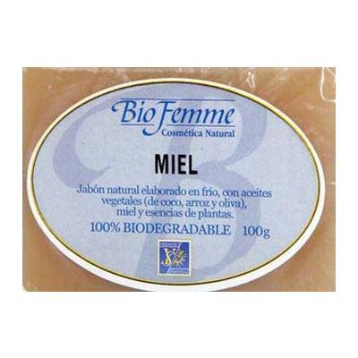 Jab�n DE MIEL 100gr BIOFEMME, hidrata, regenera y nutre.