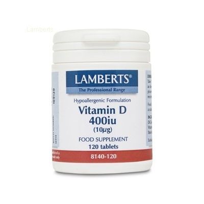 VITAMINA D 400ui 120comp, inmunoestimulante, protecci�n de huesos y dientes.