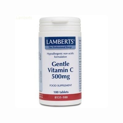 Vitamina C GENTLE 500 mg 100comp, inmunoestimulante, regeneraci�n de c�lulas y tejidos.
