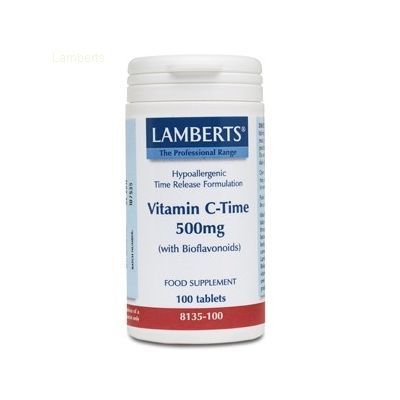 VITAMINA C Liberaci�n Sostenida 500mg 100comp, para el buen estado del sistema inmune, de los huesos, los dientes y las enc�as.
