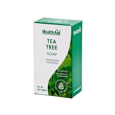 Jab�n de ARBOL DEL TE HEALTH AID 100 gramos, para limpiar, hidratar y restaurar el resplandor natural de la piel.
