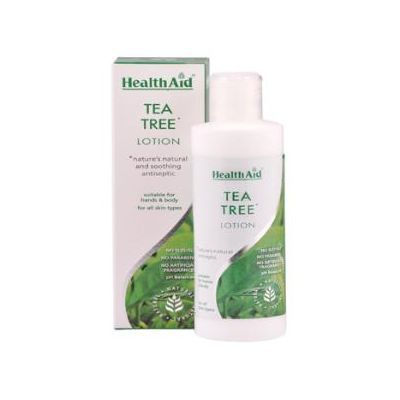 Loci�n Manos y Cuerpo ARBOL DEL TE HEALTH AID 250ml, para suavizar, hidratar y restaurar el resplandor natural de la piel.