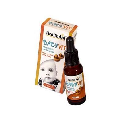 Multi-vitam�nico BABY VIT HEALTH AID 25ml, aporte de vitaminas para edades muy tempranas, entre 4 meses y 4 a�os.