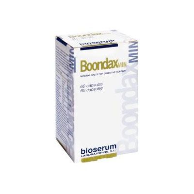 Complemento alimenticio BOONDAX MIN 60cap, para recuperar el equilibrio �cido-base del pH corporal.