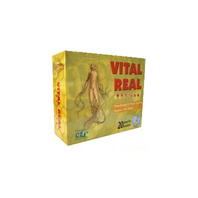 COMPLEMENTO ALIMENTICIO Vital Real 20 ampollas, combatir la p�rdida de memoria y la fatiga f�sica y mental.