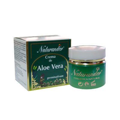 Crema de �loe vera Naturandor 50ml, cicatrizante, anti-acn�, filtro solar y anti-arrugas.