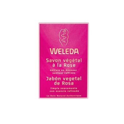 JAB�N DE VEGETAL DE ROSA 100 g, limpia suavemente, sin agredir la piel sensible.