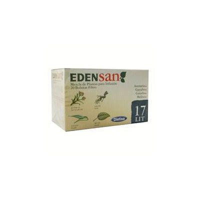 Mezcla de plantas para Infusi�n EDENSAN 17 LIT 20 bolsitas filtro, litiasis, orina y sistema urinario.