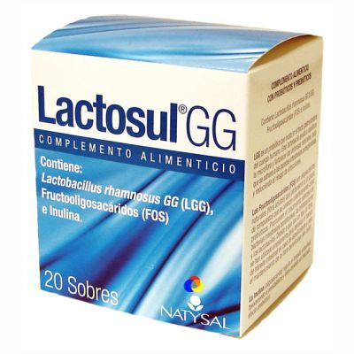 Complemento Alimenticio Lactosul GG NATYSAL 20 sobres, antioxidante, adelgazante, interviene en el sistema hep�tico, digestivo e inmunol�gico.